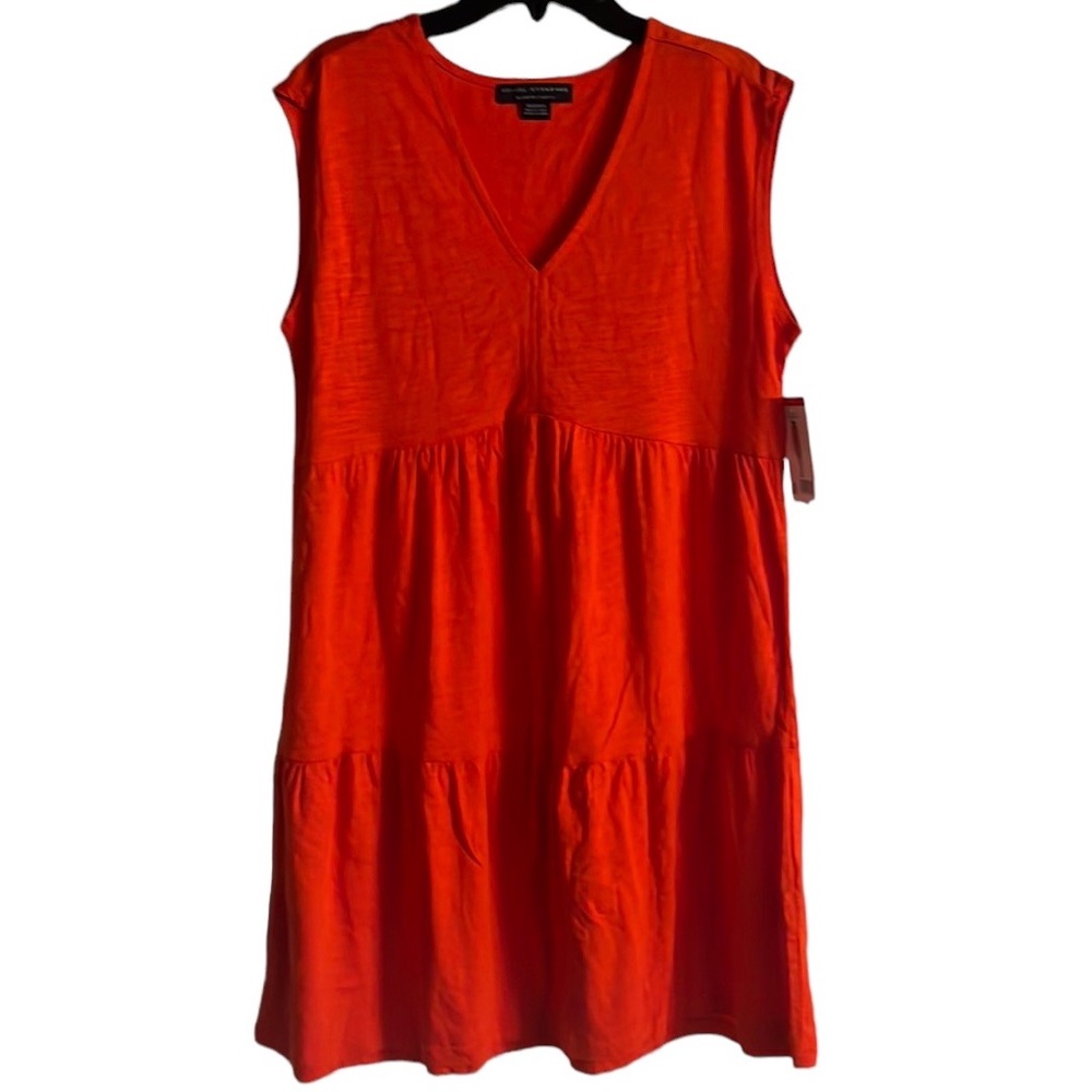 NWT Social Standard by Sanctuary Red Cotton Blend Dress
